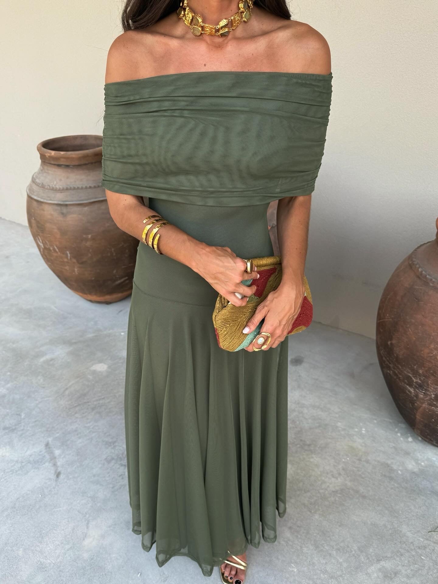 Vestido Elegante Simba en Tul de Seda