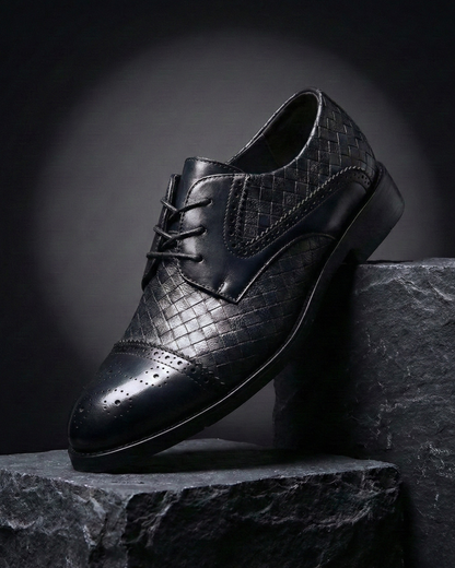 Bruno™ – Zapatos Oxford de Piel Trenzada Premium