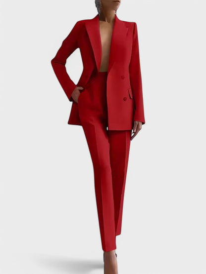 Olivia - Conjunto de blazer y pantalón