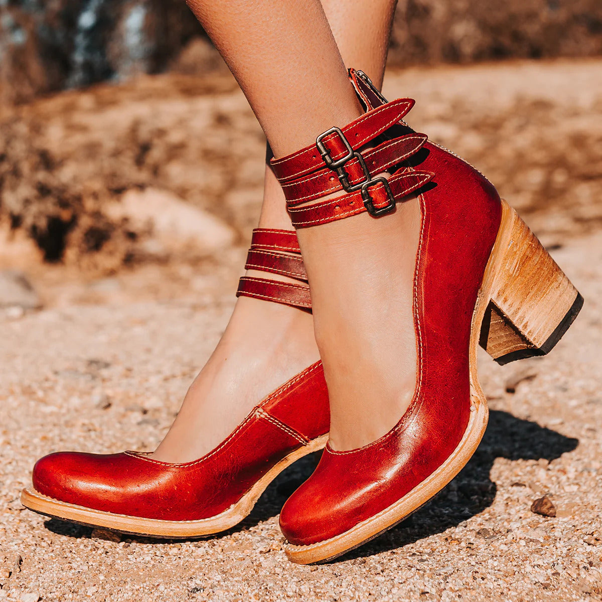 Blanca™ - Zapatos de tacón alto con tiras múltiples y suela gruesa