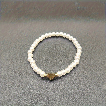 Bracelet Chic avec Initiale en Cœur (A–Z)