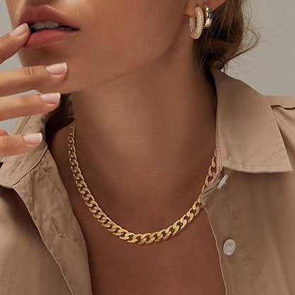 Collier chunky à maillons cubains