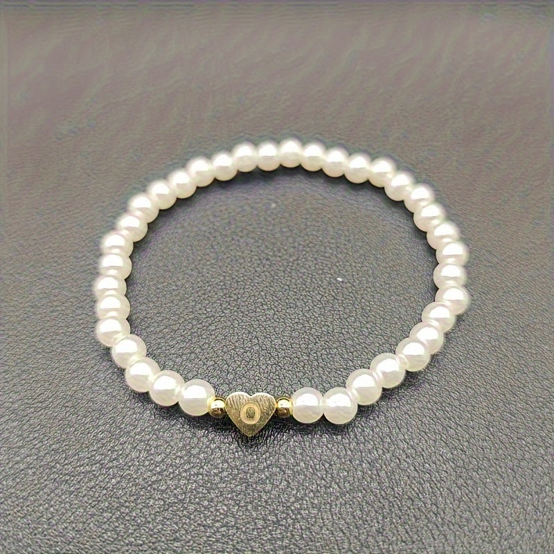 Bracelet Chic avec Initiale en Cœur (A–Z)