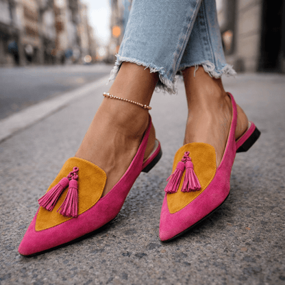 Elisa™ | Sandalias con tiras y borlas