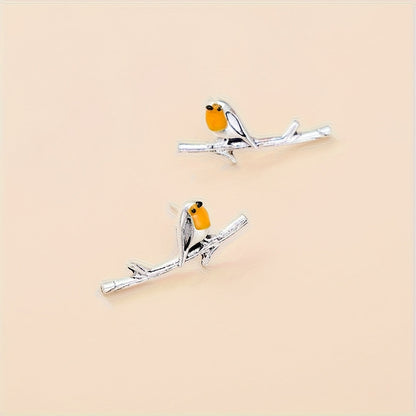 Boucles d'oreilles Cartoon Oiseau