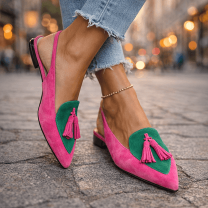 Elisa™ | Sandalias con tiras y borlas