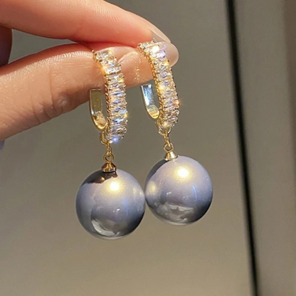 Boucles d'oreilles Chic avec Perle et Zircon