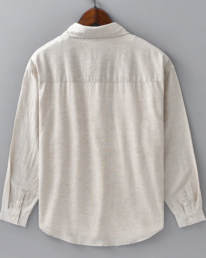Elián™ - Camisa beige de lujo con diseño distinguido
