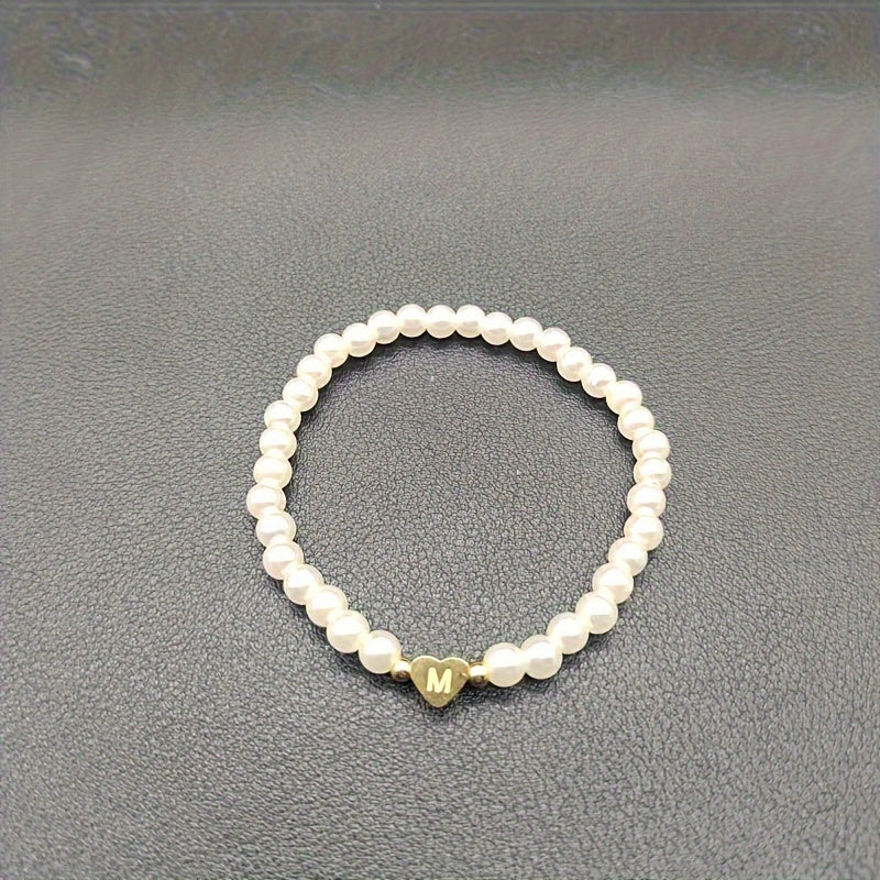 Bracelet Chic avec Initiale en Cœur (A–Z)