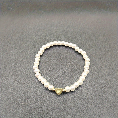 Bracelet Chic avec Initiale en Cœur (A–Z)