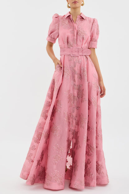 Vestido Anabela™ - Vestido floral con Mangas Cortas Abullonadas