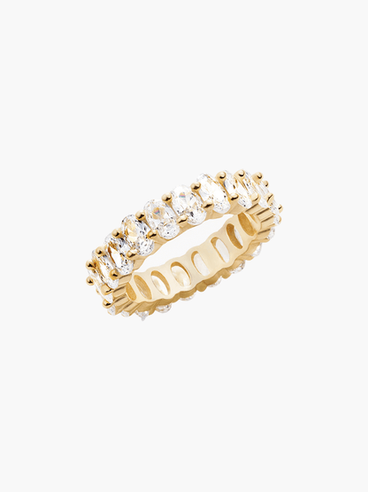Blanca™ - Anillo de corte oval elegante con brillo sofisticado