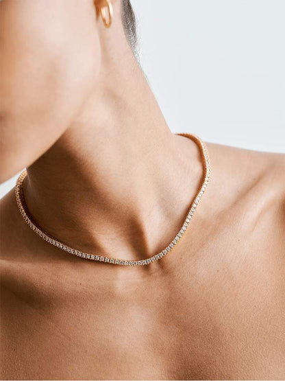 Blanca™ - Gargantilla Rivière brillante con elegancia sofisticada