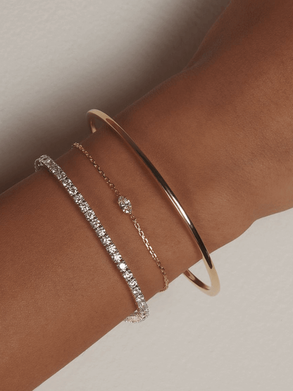 Blanca™ - Pulsera Rivière brillante con elegancia sofisticada