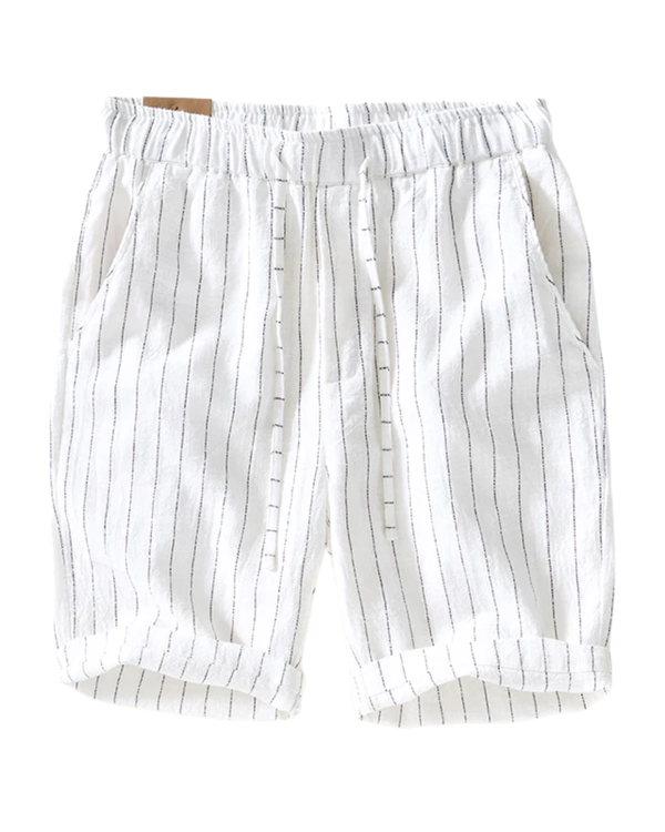 Gabriel™ - Bermudas blancas a rayas con estilo premium y fresco