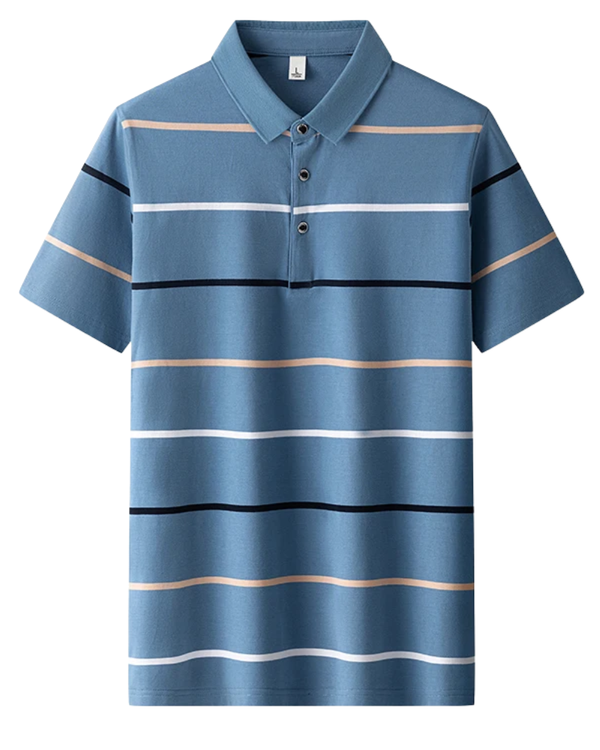 Emilio™ - Elegante Polo de Rayas