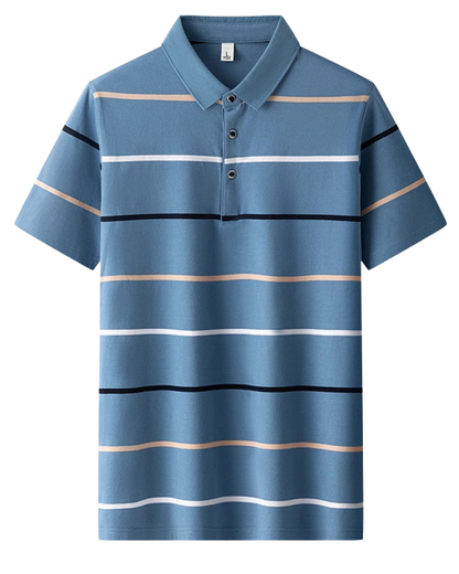 Emilio™ - Elegante Polo de Rayas