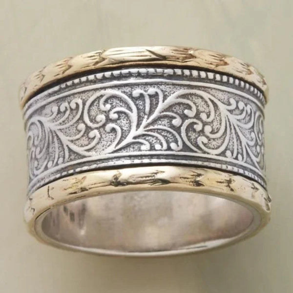 Anillo Vintage en Oro y Plata