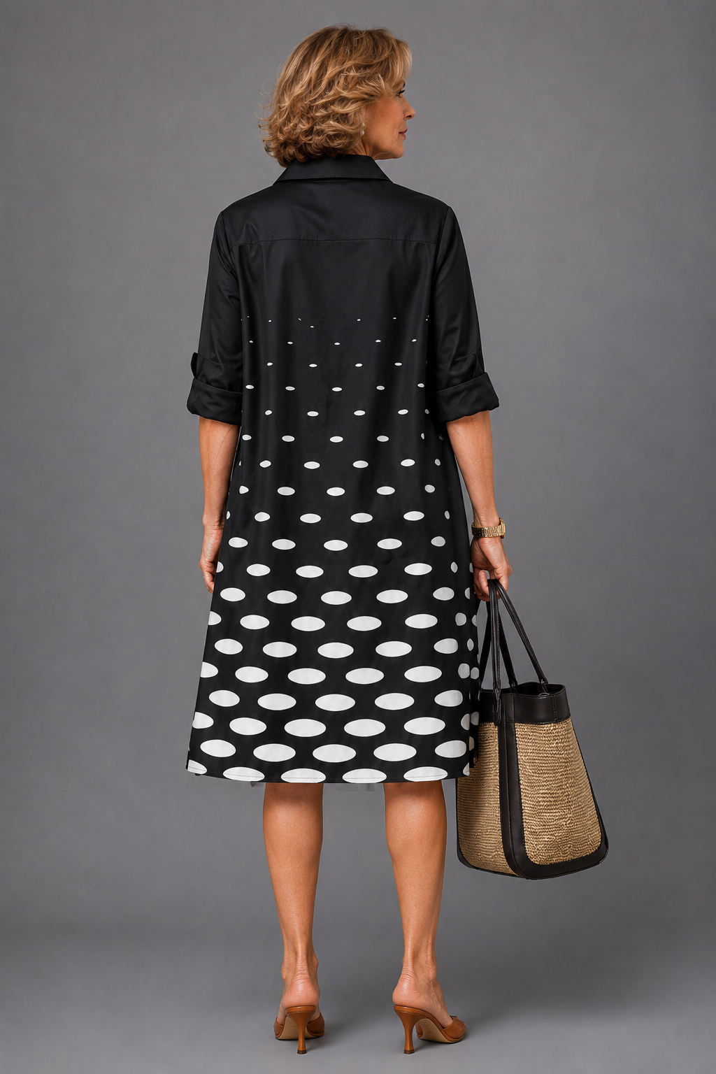 Vestido Alba™ | Vestido midi cuidado de estilo elegante
