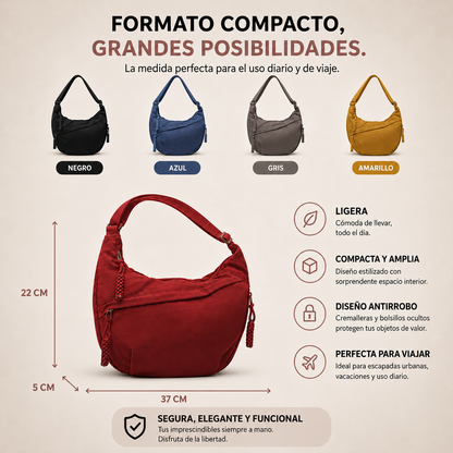 Elena™ | Bolso de Hombro Beige