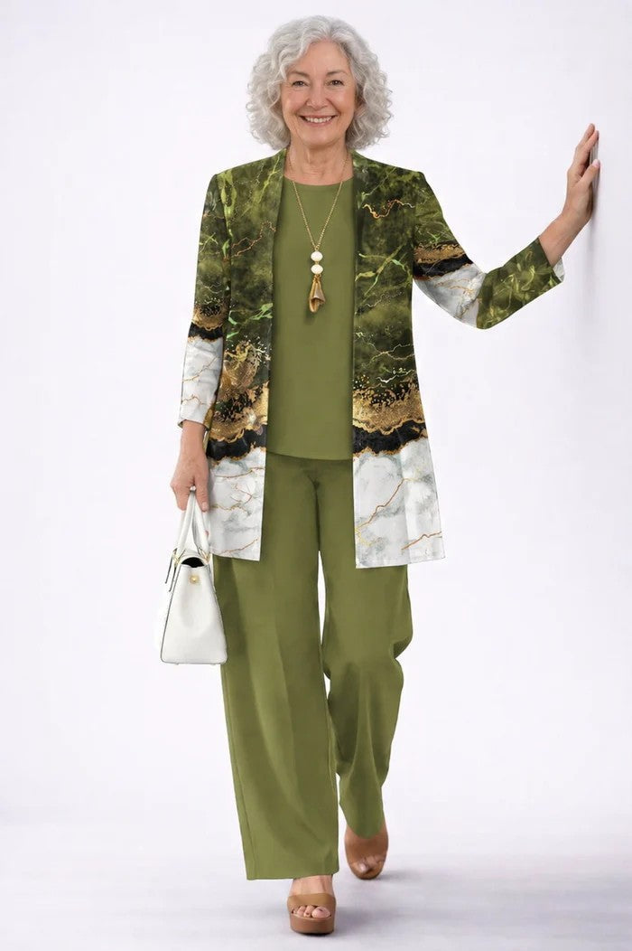 Carmen™ - Conjunto clásico elegante de tres piezas