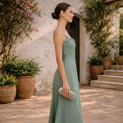 Vestido Celeste™  | Elegancia fluida para noches inolvidables