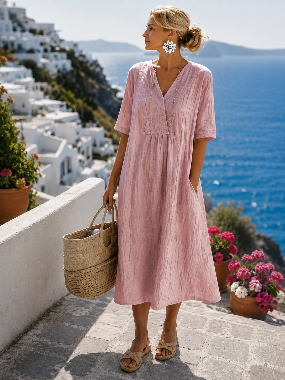 Vestido Celeste™ | Midi ligero y fresco