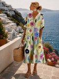 Vestido Martina™ | Midi floral colorido y fluido