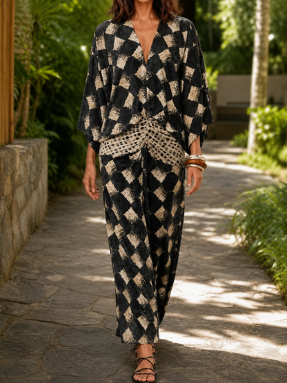 Maelia | Robe Mosaïque Méditerranéenne