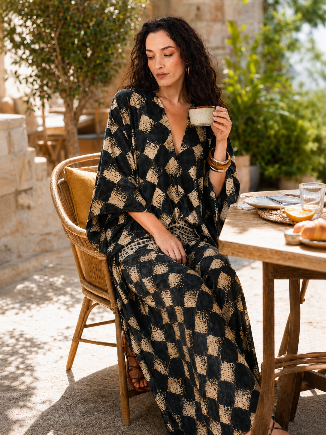 Maelia | Robe Mosaïque Méditerranéenne