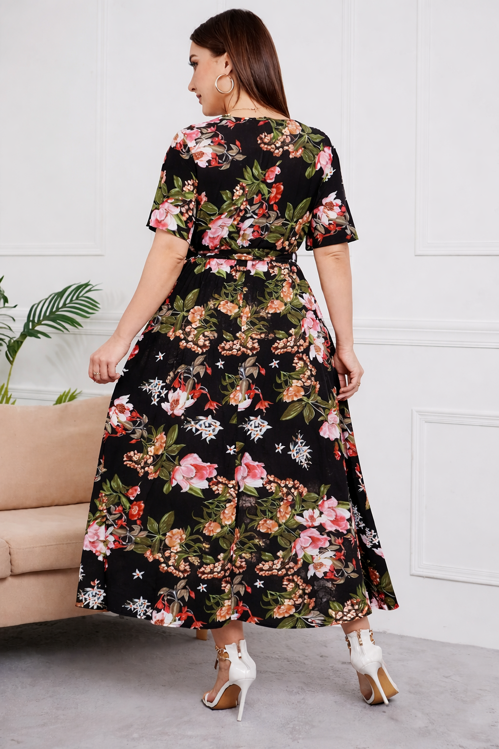 Vestido Mónica™ | Elegancia floral que realza tus curvas