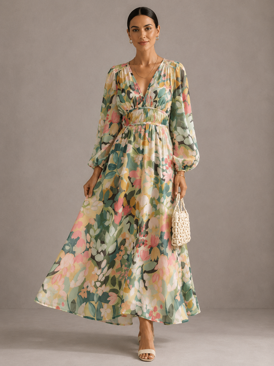 Celia™ | Vestido Femenino con Motivo Floral