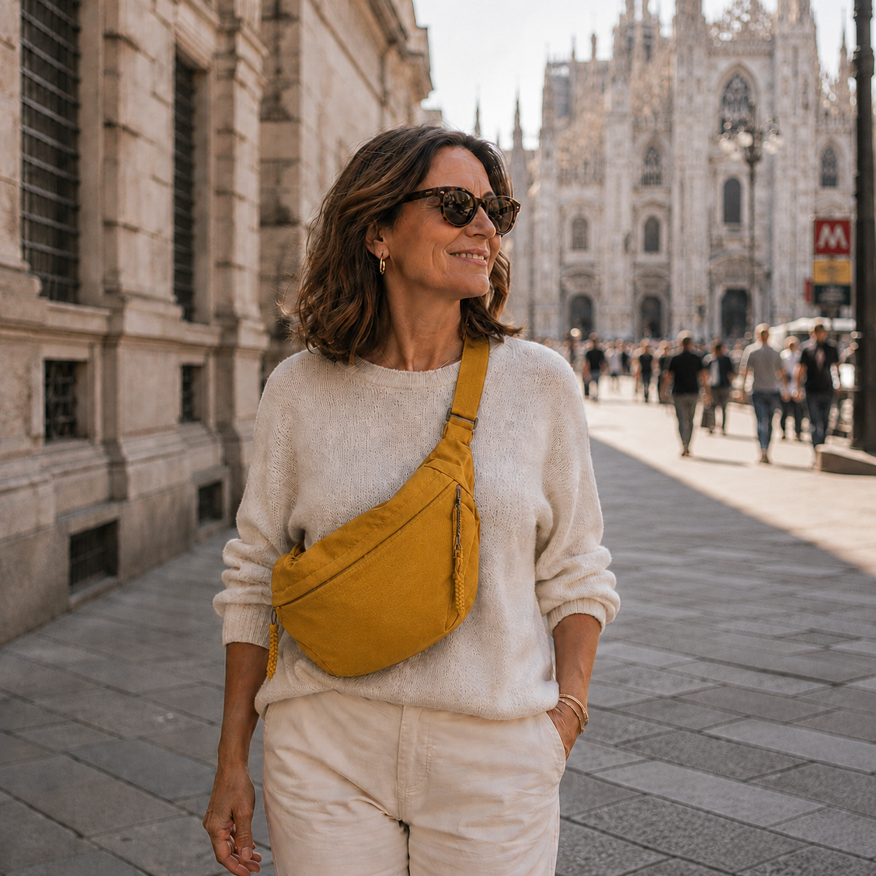 Lucia™ | Bolso de Hombro Ocre