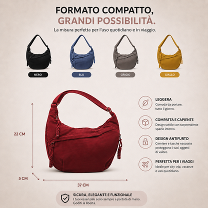Rosa™ | Bolso de Hombro Burdeos