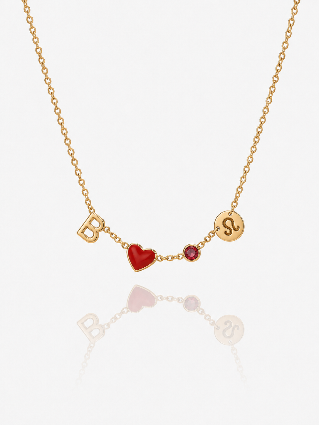 Blanca™ | Collar con Inicial en Forma de Corazón