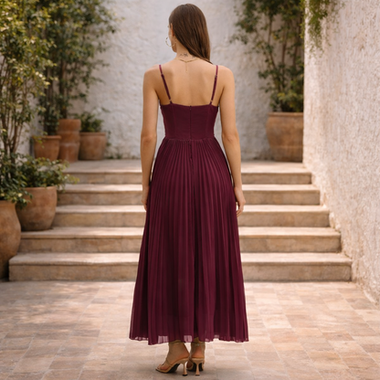 Vestido Ruby™  | Movimiento y elegancia en tono vino