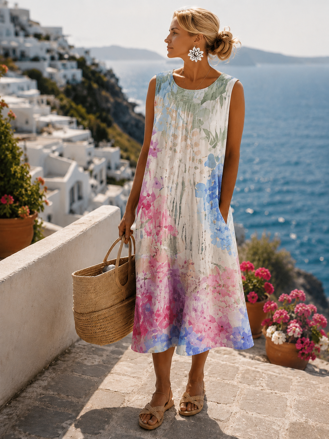 Vestido Aurora™ | Midi floral ligero y fluido