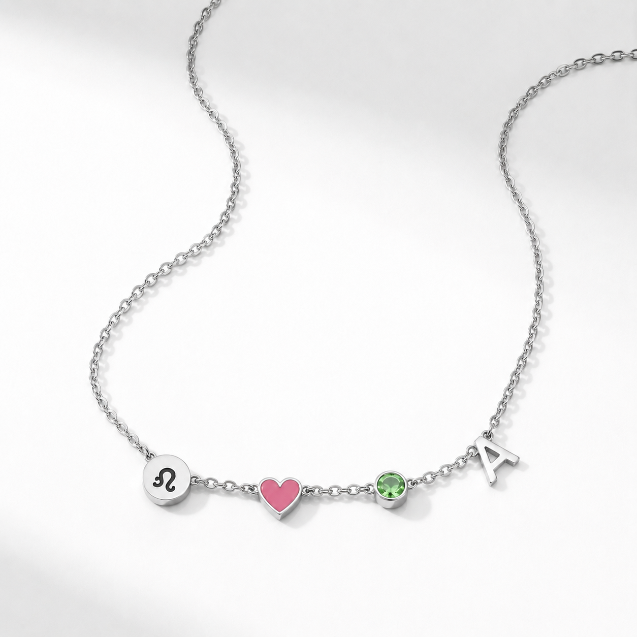 Blanca™ | Collar con Inicial en Forma de Corazón