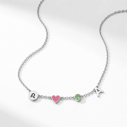 Blanca™ | Collar con Inicial en Forma de Corazón