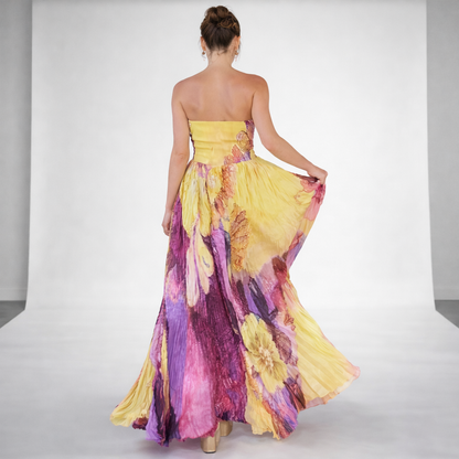 Vestido Valentina™ | Plisado floral que Estiliza y Suaviza la Silueta
