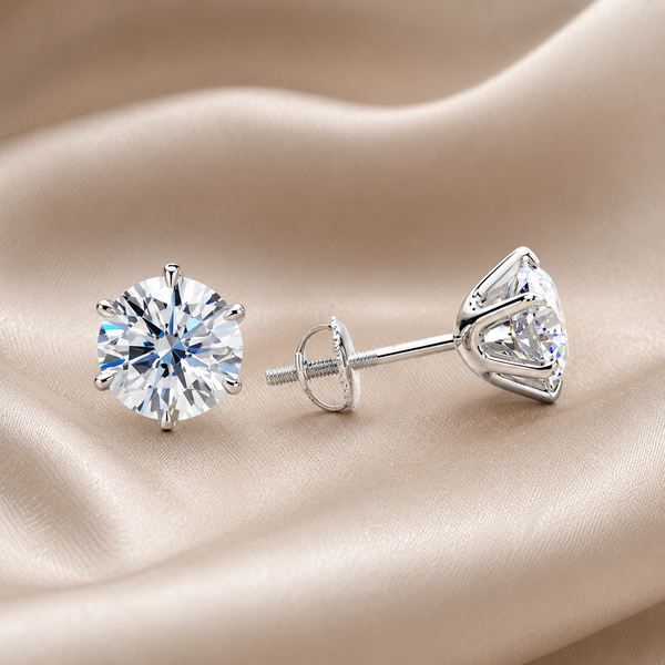 Pendientes Chic en Oro Blanco Tera