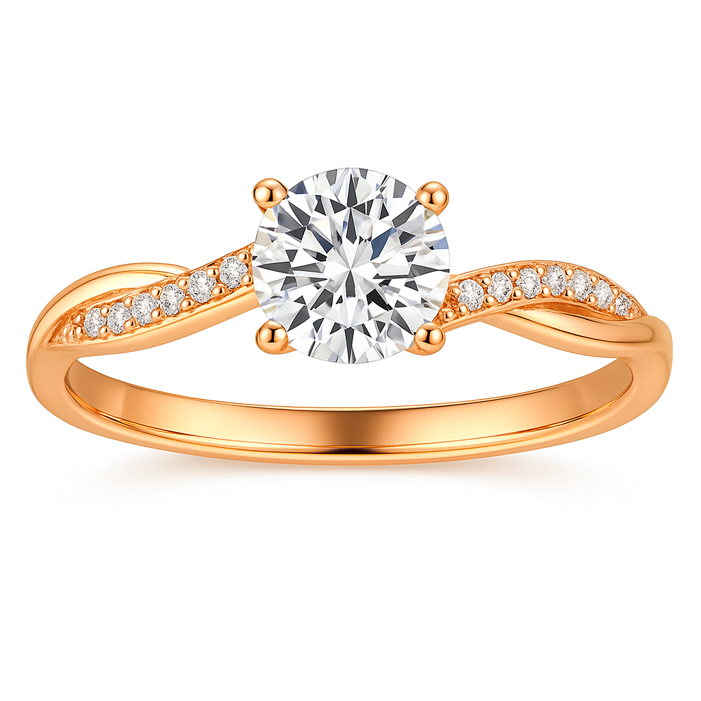 Anillo de oro elegante Janes