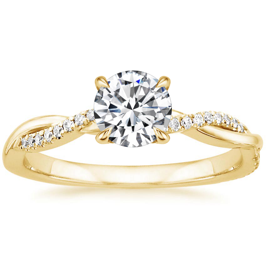 Anillo de oro elegante Janes