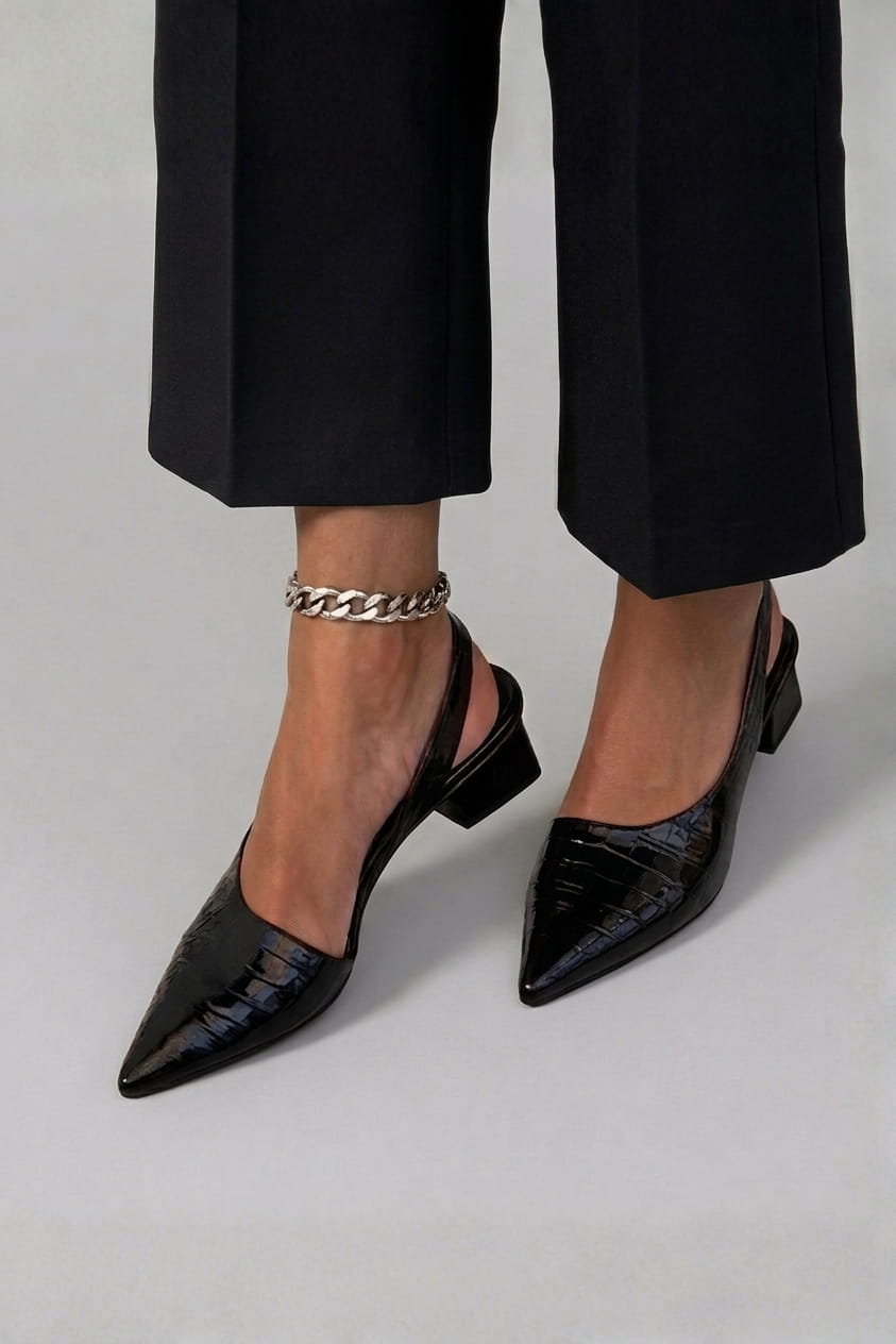 Elisa | Zapatos de Salón con Tacón y Puntera Ancha