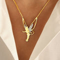 Collier avec pendentif fée en or