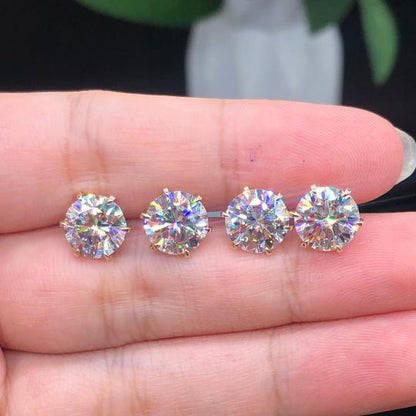 Pendientes Chic en Oro Blanco Tera