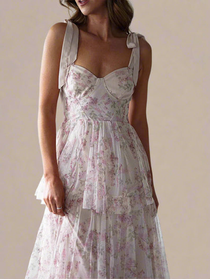 Vestido Sara™ | Romanticismo floral con un toque de ensueño