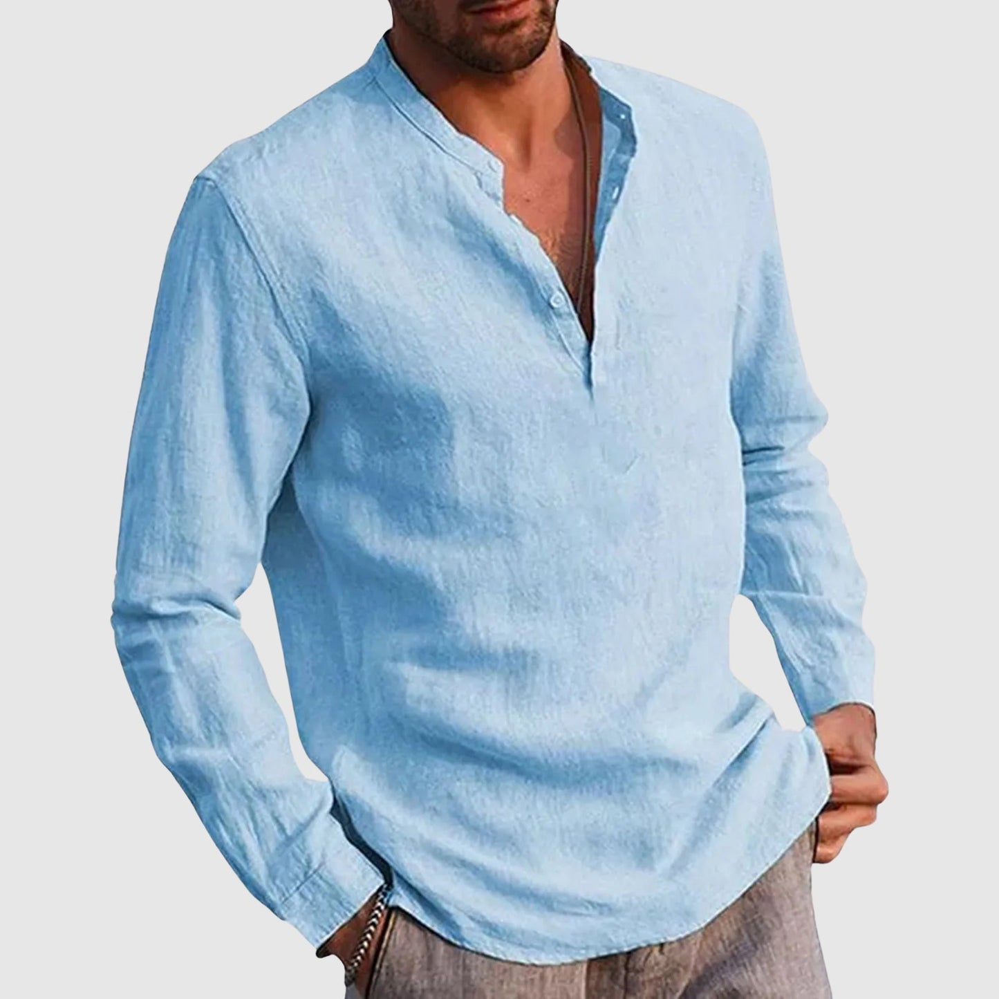 Hugo™ - Camisa casual elegante con cuello en V moderno