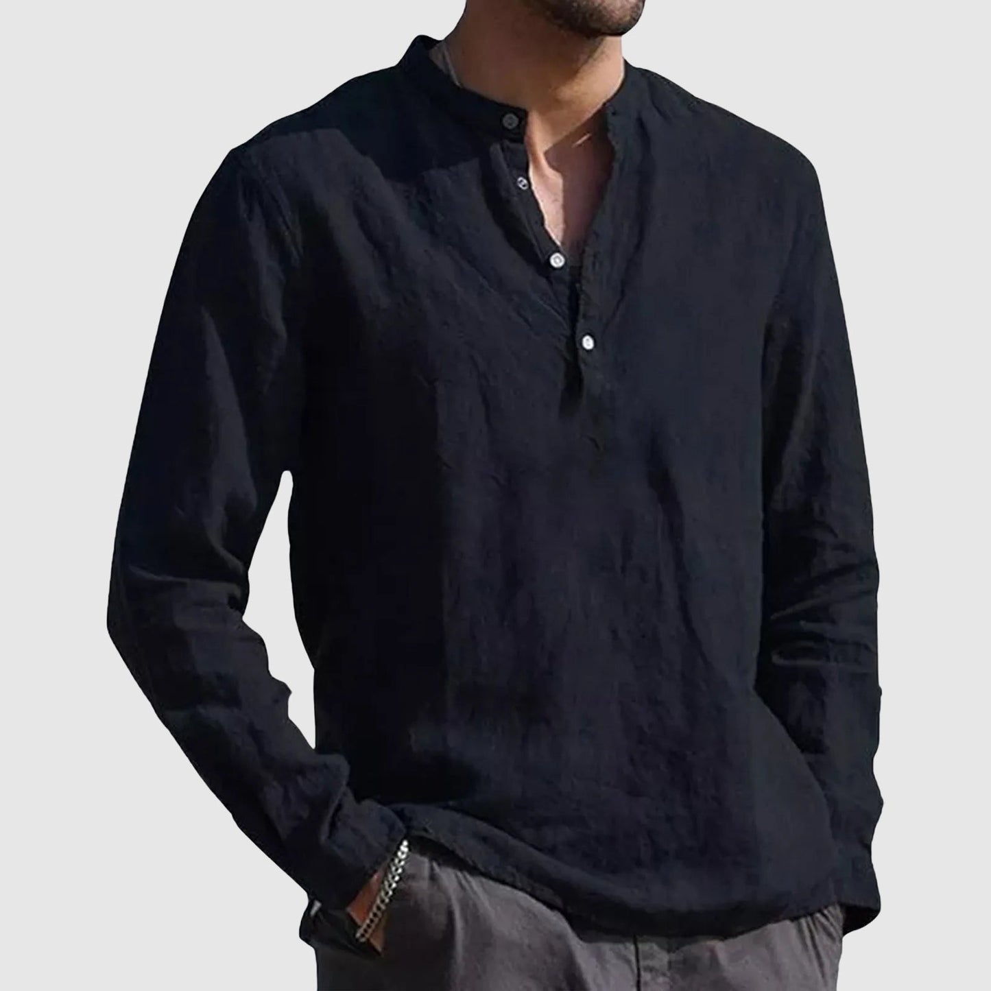 Hugo™ - Camisa casual elegante con cuello en V moderno