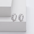 Pendientes en Plata en Forma de Hoja